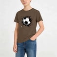thumbnail image 1 of SGFCWSX Kids T Shirts Crew Neck Short Sleeve Graphic Print Casual Sports Tees for Boys Brown Size 2T, 1 of 7