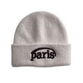 thumbnail image 1 of SGFCWSX Kids Winter Beanie Hat Boys Girls Fleece Lined Outdoor Warm Caps Beige Size 0-15 Years, 1 of 3