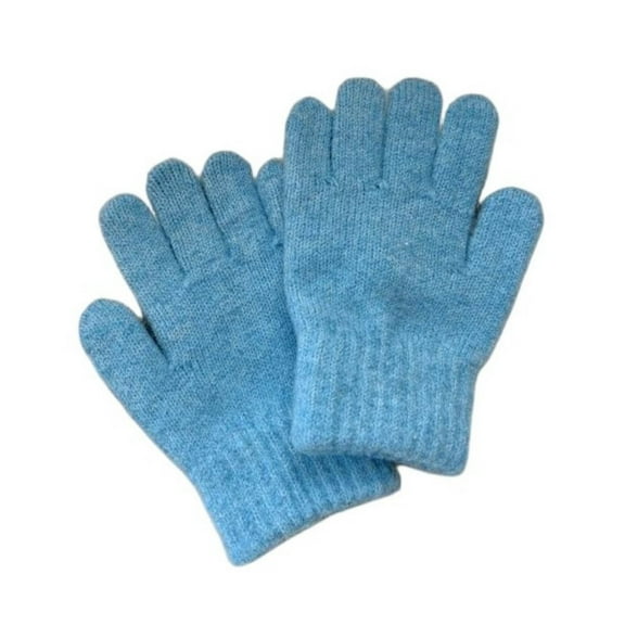 SGFCWSX Kids Winter Gloves Knit Snow Play Gloves for Boys Girls Warm Fleece Lined Gloves Blue Size 1-5 Years
