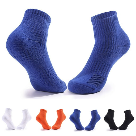 SGFCWSX Men Athletic Socks,Outdoor Color Blocked Crew Knee High Socks Blue Free Size