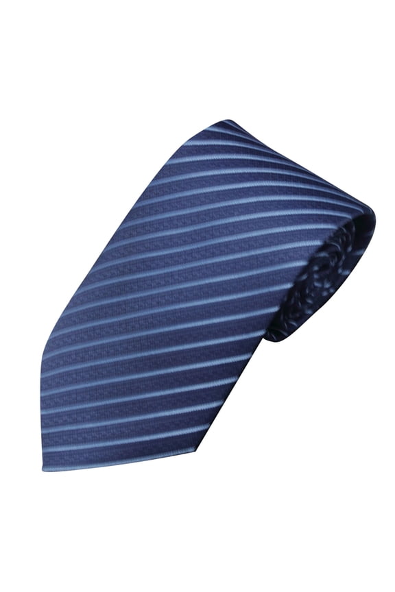 Men Fashiona Tie,Twill Jacquard Handmade Solid Color Striped Neckties Blue Free Size