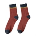 thumbnail image 1 of SGFCWSX Men Terry Socks,Mid-calf Warm Fleece Crew Socks for Winter Red Free Size, 1 of 3
