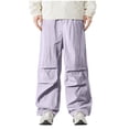thumbnail image 1 of SGFCWSX Men Water-Resistant Pants,Elastic Waist Breathable Sun Protection Drawstring Pants Purple S, 1 of 8