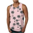 thumbnail image 1 of SGFCWSX Men's Casual Summer Graphic Tank Top Sleeveless Vacation Shirt for Daily Use Pink Size 2XL, 1 of 4