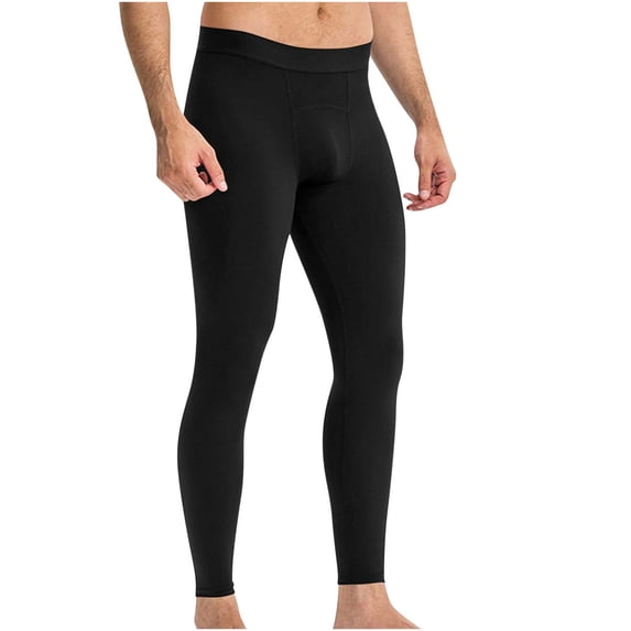 SGFCWSX Men's Compression Pants High Elastic Quick Dry Base Layer Tights for Running Gym Basketball Yoga Training Black Size L