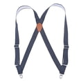thumbnail image 1 of SGFCWSX Men's Dotted Elastic Suspenders, Casual Adjustable 4-Clip Formal Suspenders Gray, 1 of 8