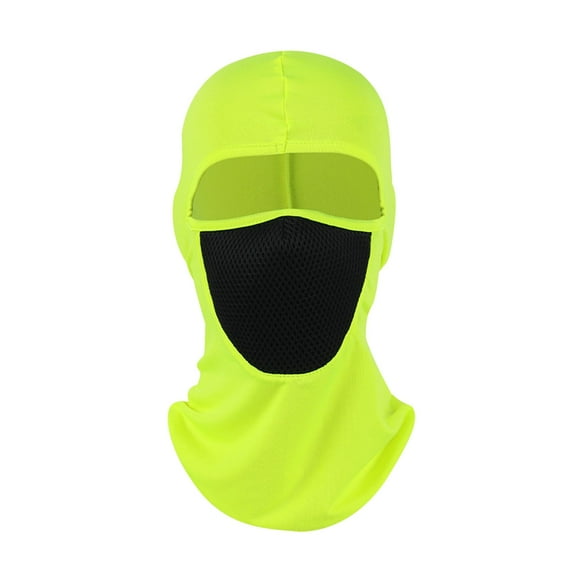 SGFCWSX Men's Full Face Sun Protection Hats,Outdoor Sports Windproof Skiing&nbsp;Face&nbsp;Mask Green Free Size