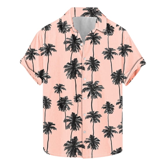 SGFCWSX Men's Hawaiian Shirt, Floral Print Short Sleeve Button Down Shirt for Casual Daily Wear Multicolor Size 3XL