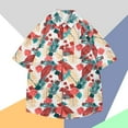 thumbnail image 1 of SGFCWSX Men's Hawaiian Shirt, Graphic Print Short Sleeve Button Down Shirt for Casual Daily Wear White Size 3XL, 1 of 3