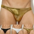 thumbnail image 1 of SGFCWSX Men's Low-Rise Metallic Briefs** Gold XL, 1 of 9