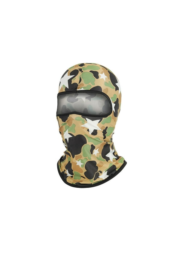 Men's Outdoor Hats,Riding Windproof Face Shield Breathable Inner Motorcycle Village Hat Green Free Size