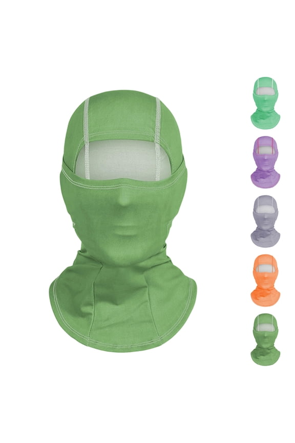 Men's Outdoor Thermochromic Headgear,Full-Face Windproof Fashion Gradient Heat-Sensitive Riding Face Mask Causal Veils Green