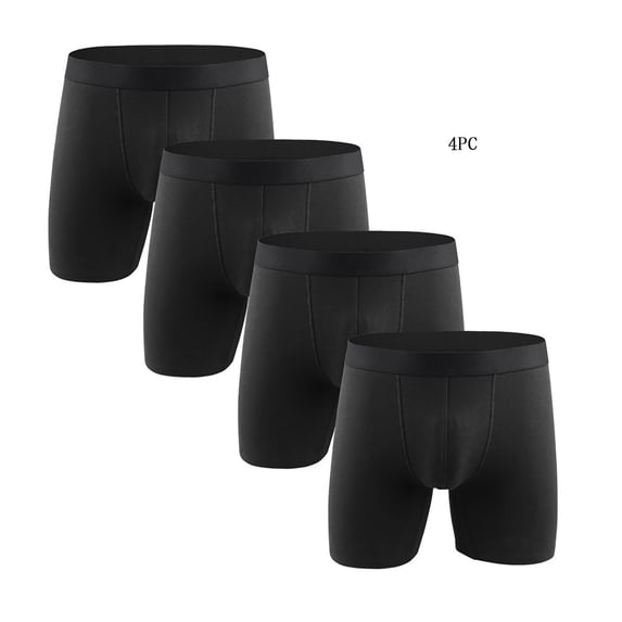 SGFCWSX Men's Oversized Long-Leg Boxer Shorts** Black S