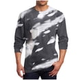 thumbnail image 1 of SGFCWSX Men's Printed Plus Size T-Shirt, Lightweight Printed Casual Pullover Round Neck Tops White 5XL, 1 of 5