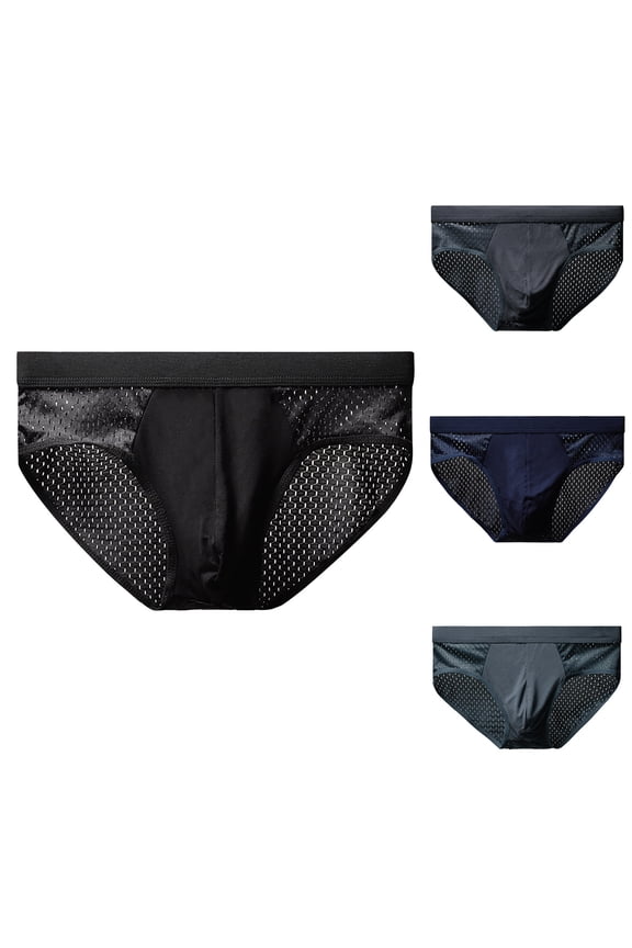 Men's Quick-Dry Boxer Briefs in Extended Sizes** Blue XXXL