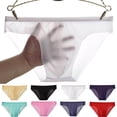 thumbnail image 1 of SGFCWSX Men's Sheer Ultra-Thin Briefs** Purple M, 1 of 6