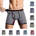 thumbnail image 1 of SGFCWSX Men's Striped Underwear Black XL, 1 of 9