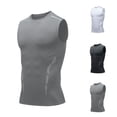 thumbnail image 1 of SGFCWSX Men's Tank Tops Compression Sleeveless Shirts Quick Dry Athletic Breathable Tops for Workout Gym Running Training Gray Size M, 1 of 7