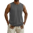 thumbnail image 1 of SGFCWSX Men's Tank Tops Summer Athletic Quick Dry Sleeveless Shirts for Men Stretchy Breathable Muscle Tank Top Gray Size M, 1 of 9