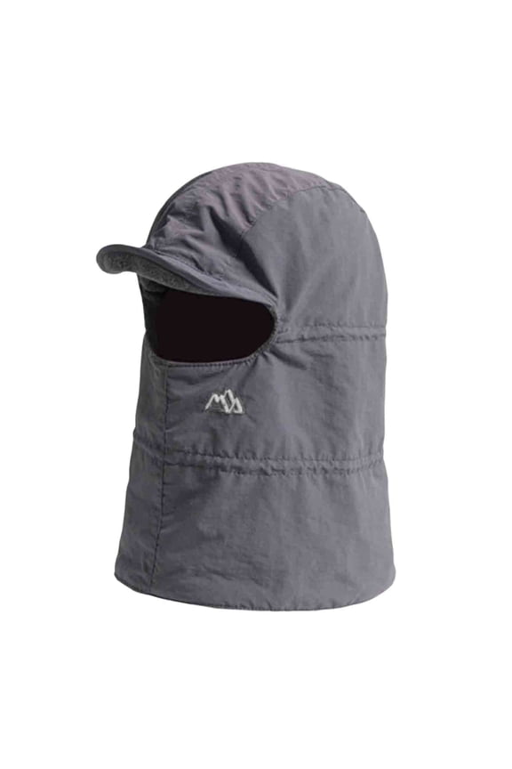 Men's Trapper Faux Hat,Solid Color Outdoor Warmer Leather Motorcycle Hat with Ear Flaps Gray Free Size