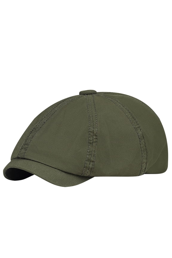 Men's Wool Beret,Winter Hip Hop Causal Warm Cap Army Green Free Size
