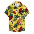 thumbnail image 1 of SGFCWSX Mens Hawaiian Shirt, Floral Print Short Sleeve Button Down Shirt for Summer Beach Vacation Multicolor Size S, 1 of 5