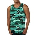 thumbnail image 1 of SGFCWSX Mens Tank Tops Sleeveless Camouflage Graphic Lightweight Soft Regular Fit Streetwear Top for Men White Size 4XL, 1 of 4