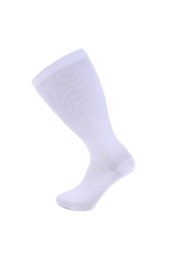 Oversized Athletic Compression Socks,Running Fitness Nurse High Moisture-Wicking Athletic Socks White 3XL