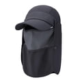 thumbnail image 1 of SGFCWSX Sun Hats for Men,Removable Neck Cape UPF 50+ Protection Quick-Dry Summer Outdoor Hat Dark Gray, 1 of 5