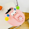 thumbnail image 1 of SGFCWSX Sun Visor Hat for Kids Girls Wide Brim UV Protection Cooling Fan 3D Cartoon Eyes Adjustable Summer Outdoor Beach Sun Hats Pink Free Size, 1 of 3