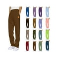thumbnail image 1 of SGFCWSX Sweatpants for Men, Elastic Waist Straight Leg Solid Outdoor Running Jogger Pants Brown M, 1 of 5
