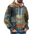 thumbnail image 1 of SGFCWSX Sweatshirt for Men with Hood Mens Fleece Graphic Loose Pullover Hoodie Blue Size M, 1 of 5