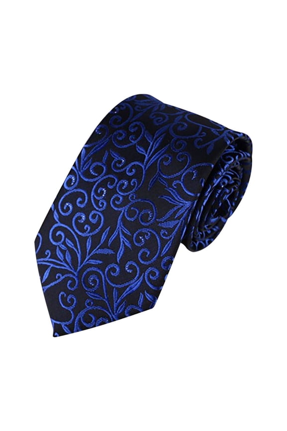 Wedding Tie for Men,Formal Neckwear Classic Smooth Satin Business Tie Blue Free Size