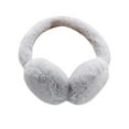 thumbnail image 1 of SGFCWSX Winter Fuzzy Ear Muffs for Kids Boys Girls Fleece Lined Adorable Soft Ear Warmers for Cold Weather Gray Size 4-15 Years, 1 of 2