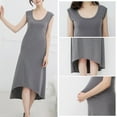 thumbnail image 1 of SGFCWSX Women Maternity Dress, Solid Color Loose Fit Breathable Comfort Casual Comfy Homewear Pregnancy Skirt Gray XXL, 1 of 4