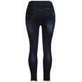 thumbnail image 1 of SGFCWSX Women Maternity Jeans, Baggy Lounge Stretchy Comfortable High Waist Pregnancy Pants Dark Blue M, 1 of 4