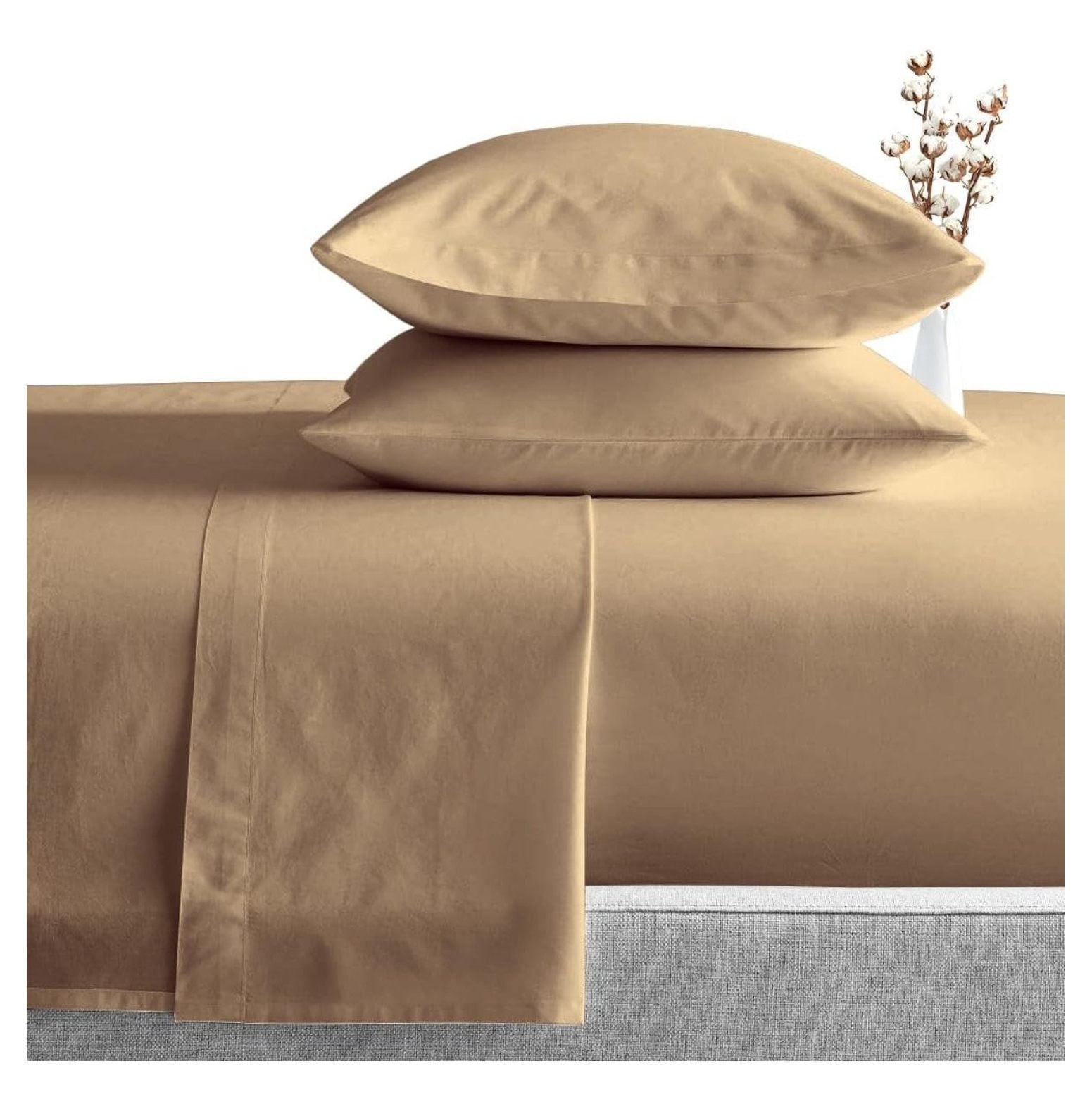 SGI 500 TC 100% Egyptian Cotton Bed Sheets, Luxurious Soft for Premium ...