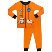 SGI Apparel Nasa Boys 2 Piece Cotton Pajama Set, Size 4T Orange