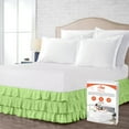 thumbnail image 1 of SGI Bedding 09 Inch Multi Ruffled Bed Skirt | Microfiber Bed Skirt | Fade Resistant, Wrinkle Free, Anti-static, Decorative, Extra Storage Space, Clutter-Free | Twin, Sage, 1 of 8