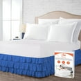 thumbnail image 1 of SGI Bedding 10 Inch Multi Ruffled Bed Skirt | Microfiber Bed Skirt | Fade Resistant, Wrinkle Free, Anti-static, Decorative, Extra Storage Space, Clutter-Free | Full, Egyptian Blue, 1 of 8