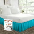 thumbnail image 1 of SGI Bedding 10 Inch Ruffled Bed Skirt | Microfiber Bed Skirt | Fade Resistant, Wrinkle Free, Anti-static, Decorative, Extra Storage Space, Clutter-Free |California King, Turquoise Blue, 1 of 8