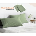 thumbnail image 1 of SGI Bedding 1000 TC Egyptian Cotton Bed Pillowcases Set King Size Pillow cases 1000 Count covers for King Size - Soft, Durable Sheets Cotton Sheets in 1000 TC Moss, 1 of 6
