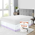 thumbnail image 1 of SGI Bedding 11 Inch Dual Tone Bed Skirt | Microfiber Bed Skirt | Fade Resistant, Wrinkle Free, Anti-static, Decorative, Extra Storage Space, Clutter-Free | Full, Lilac, 1 of 8