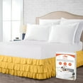 thumbnail image 1 of SGI Bedding 12 Inch Multi Ruffled Bed Skirt | Microfiber Bed Skirt | Fade Resistant, Wrinkle Free, Anti-static, Decorative, Extra Storage Space, Clutter-Free | Full, Golden, 1 of 8