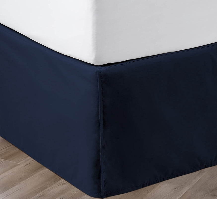 SGI Bedding 12 Inch Pleated Bed Skirt | Microfiber Bed Skirt | Fade ...