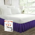 thumbnail image 1 of SGI Bedding 12 Inch Ruffled Bed Skirt | Microfiber Bed Skirt | Fade Resistant, Wrinkle Free, Anti-static, Decorative, Extra Storage Space, Clutter-Free |Queen, Purple, 1 of 8