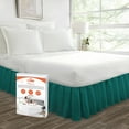 thumbnail image 1 of SGI Bedding 12 Inch Ruffled Bed Skirt | Microfiber Bed Skirt | Fade Resistant, Wrinkle Free, Anti-static, Decorative, Extra Storage Space, Clutter-Free |Queen, Teal, 1 of 8