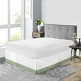 thumbnail image 1 of SGI Bedding 14 Inch Dual Tone Bed Skirt | Microfiber Bed Skirt | Fade Resistant, Wrinkle Free, Anti-static, Decorative, Extra Storage Space, Clutter-Free | Twin, Moss, 1 of 7