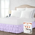 thumbnail image 1 of SGI Bedding 14 Inch Multi Ruffled Bed Skirt | Microfiber Bed Skirt | Fade Resistant, Wrinkle Free, Anti-static, Decorative, Extra Storage Space, Clutter-Free | King, Lilac, 1 of 8