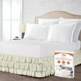 thumbnail image 1 of SGI Bedding 14 Inch Multi Ruffled Bed Skirt | Microfiber Bed Skirt | Fade Resistant, Wrinkle Free, Anti-static, Decorative, Extra Storage Space, Clutter-Free | Twin, Rust, 1 of 8